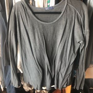 Gap Charcoal Long Sleeve Shirt